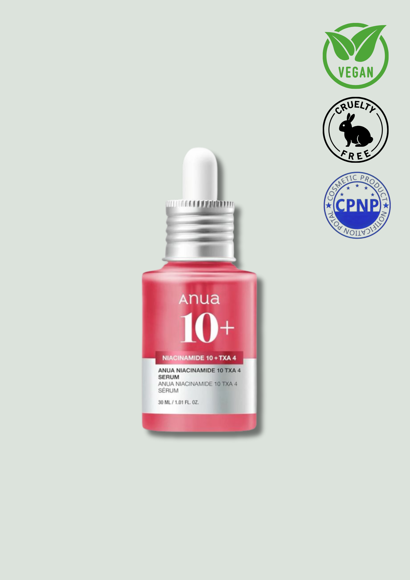 ANUA – Niacinamide 10% + TXA 4% Serum 30ml