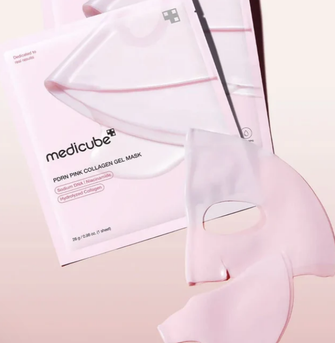 MEDICUBE - PDRN Pink Collagen Gel Mask - Masque gel au collagène (4ea)