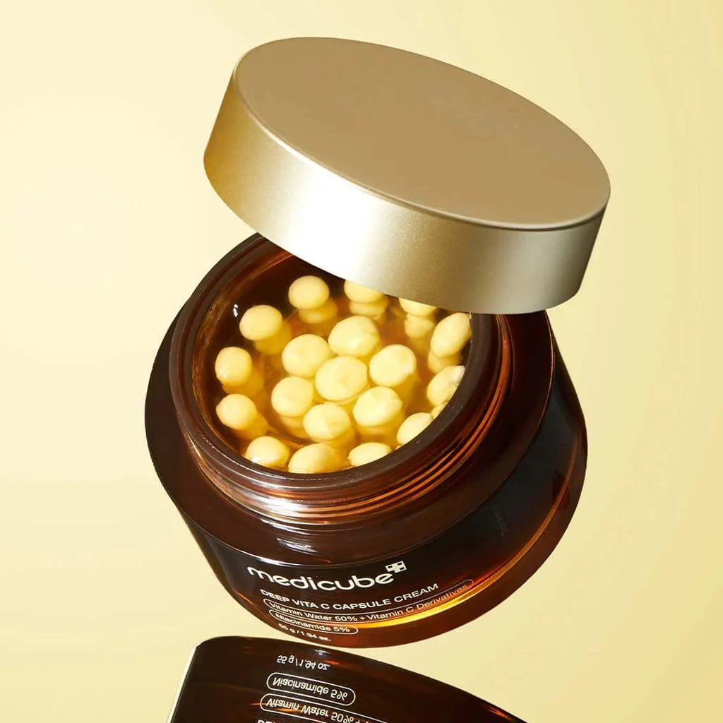MEDICUBE – Deep C Capsule Cream 55g - Crème Éclat Anti-Taches à la Vitamine C