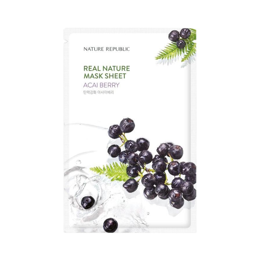 NATURE REPUBLIC - Real Nature Sheet Mask Acai Berry 23ml