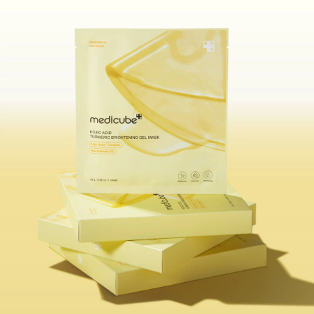 MEDICUBE - Kojic Acid Turmeric Brightening Gel Mask (28g*4ea)