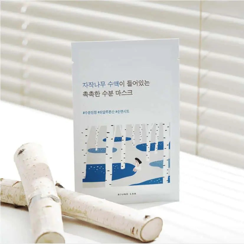 ROUND LAB – Masque Tissu Hydratant & Apaisant au Jus de Bouleau (10ea)