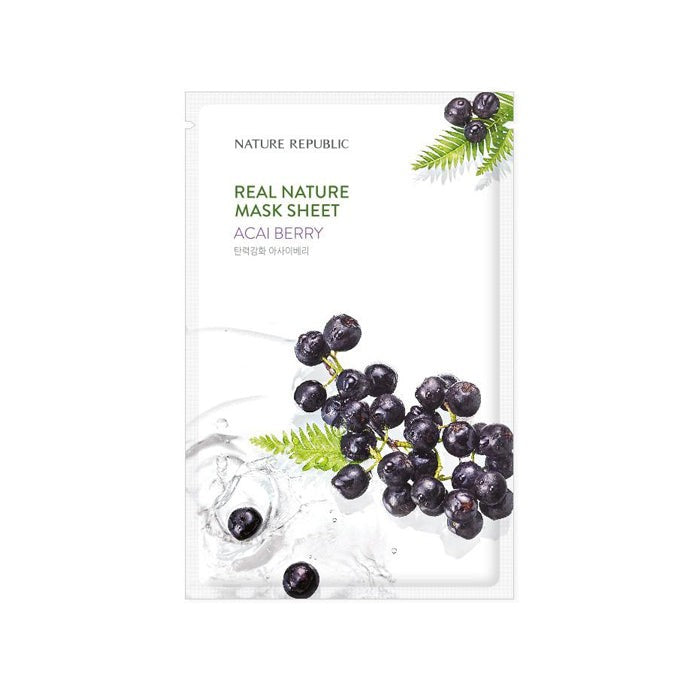 NATURE REPUBLIC - Real Nature Sheet Mask Acai Berry 23ml