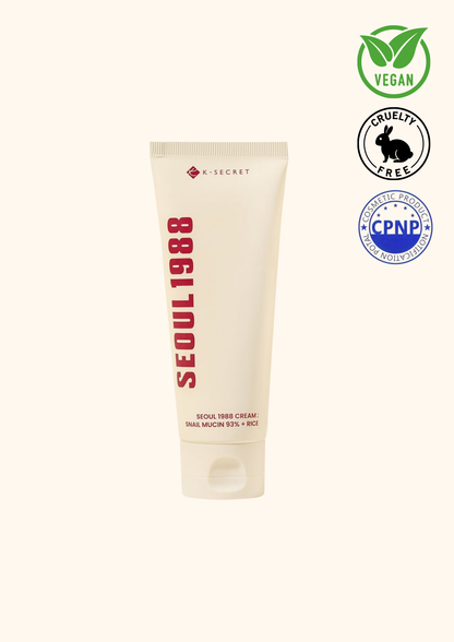 KSECRET SEOUL 1988 - Snail Mucin Cream 93% With Rice 100ml