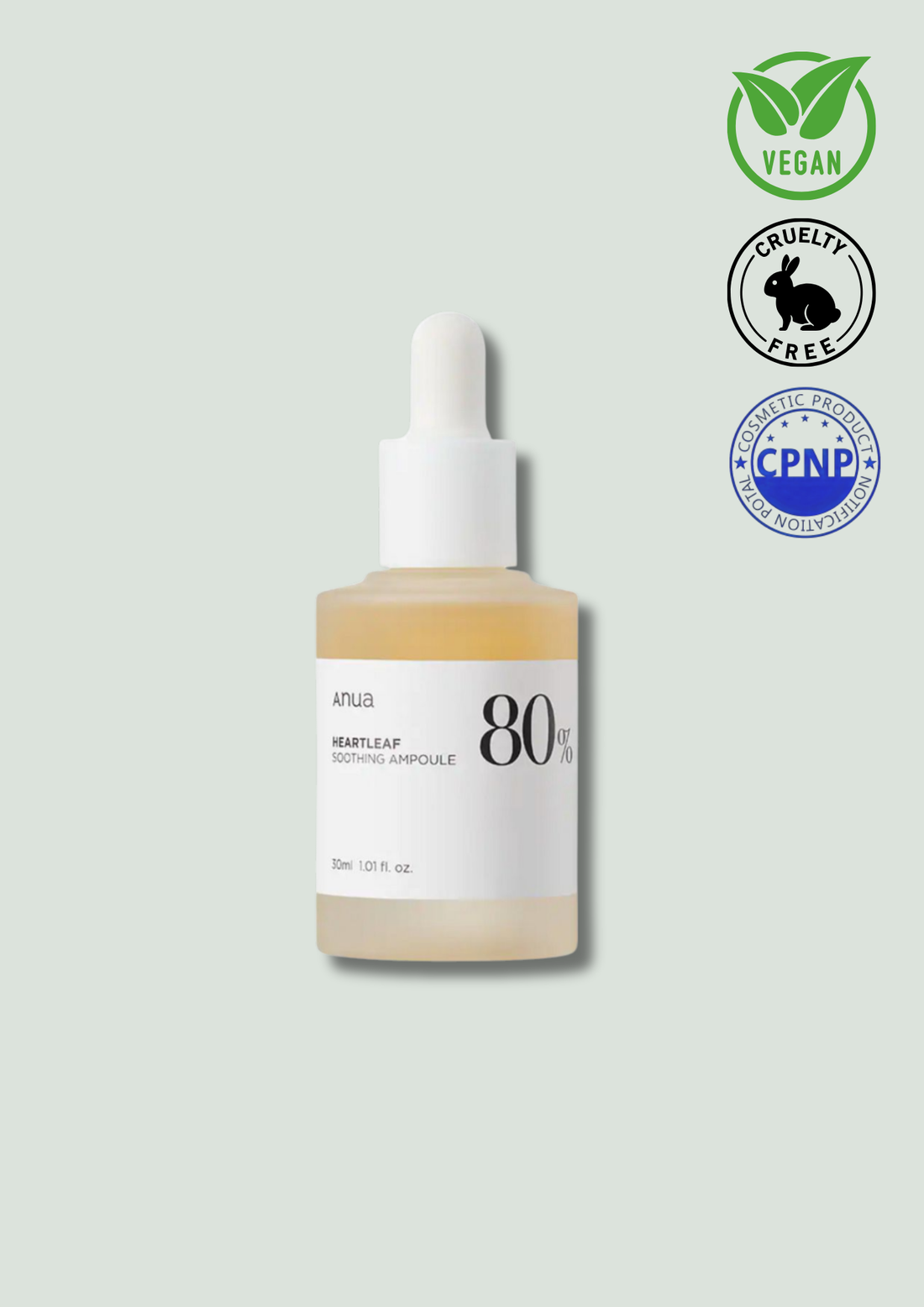 ANUA – Heartleaf 80% Ampoule 30ml