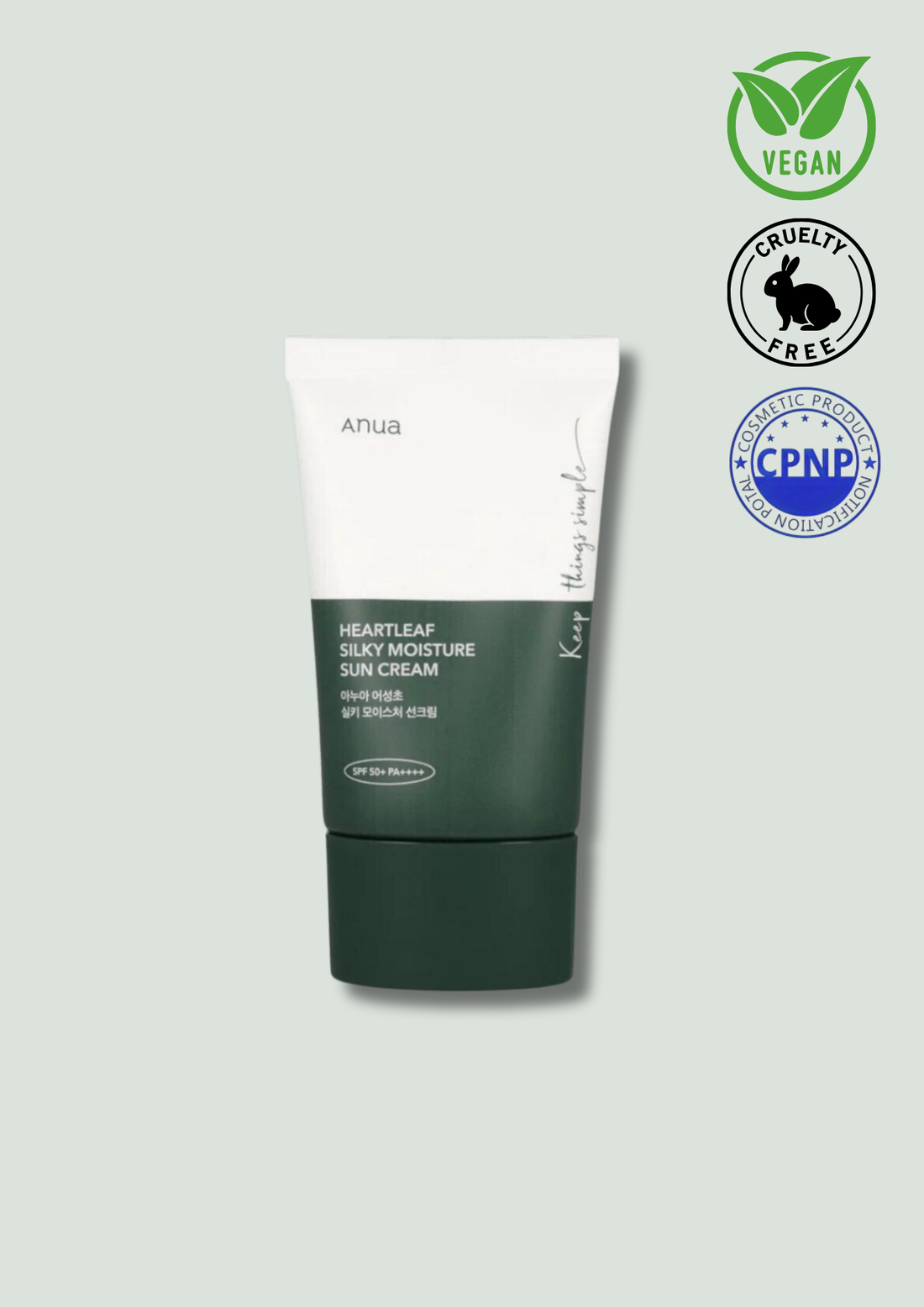 ANUA – Heartleaf Silky Moisture Sunscreen 50ml