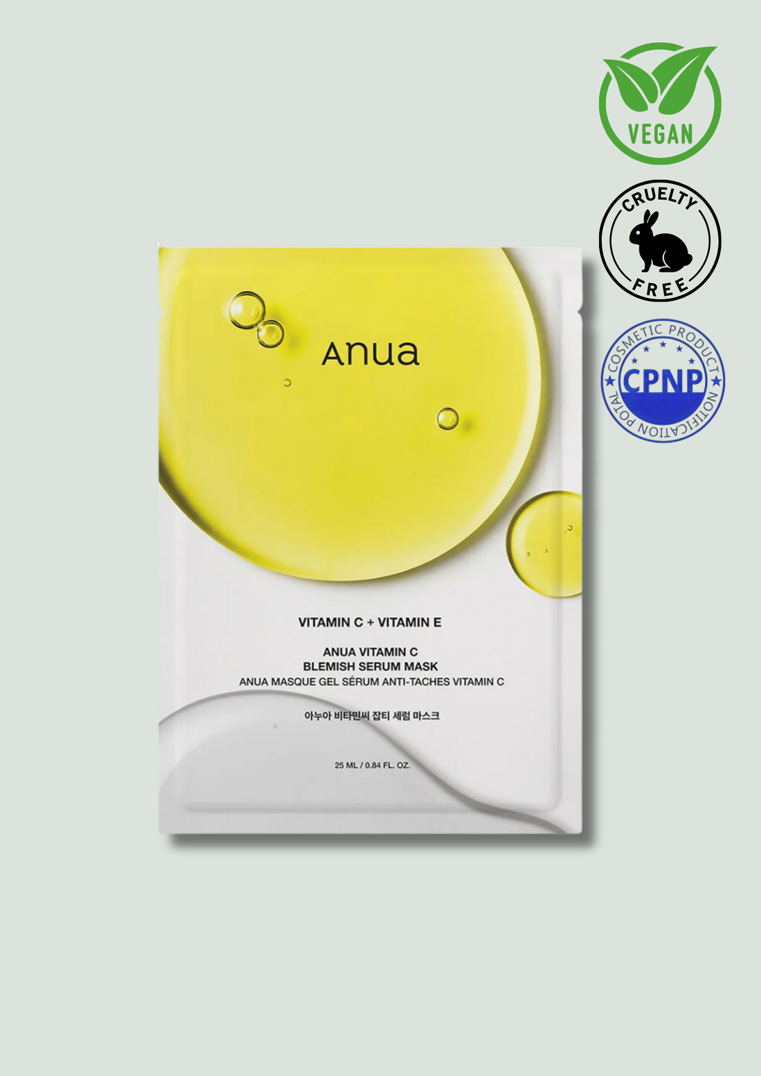 ANUA – Masque en Tissu au Citron Vert &amp; Vitamine C 25ml