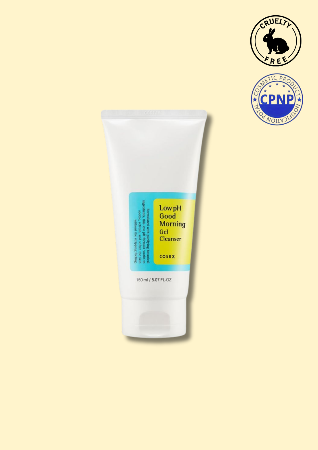 COSRX – Low pH Good Morning Gel Cleanser 150ml - Gel Nettoyant Visage Équilibrant &amp; Purifiant