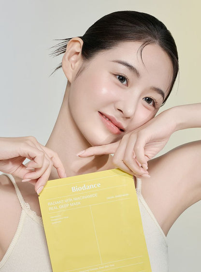 BIODANCE - Radiant Vita Niacinamide Real Deep Mask 1Box (34g*4ea)