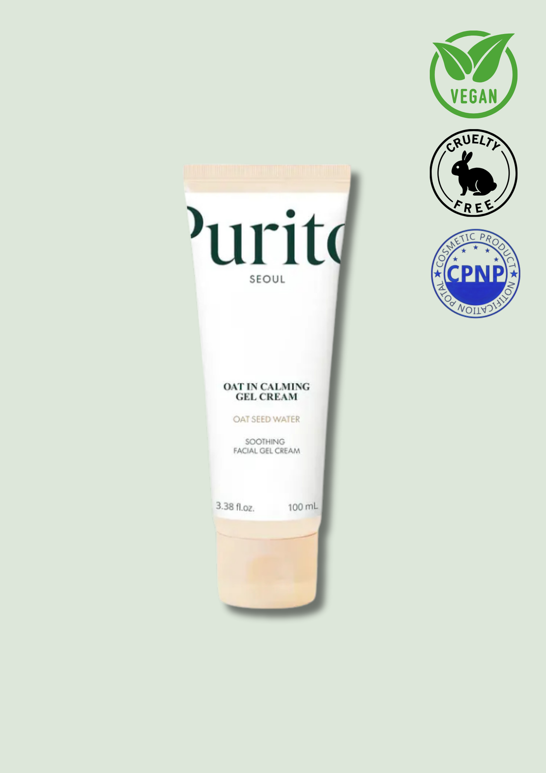 PURITO – Oat-in Calming Gel Cream 100ml - Soin Apaisant &amp; Hydratant à l’Avoine