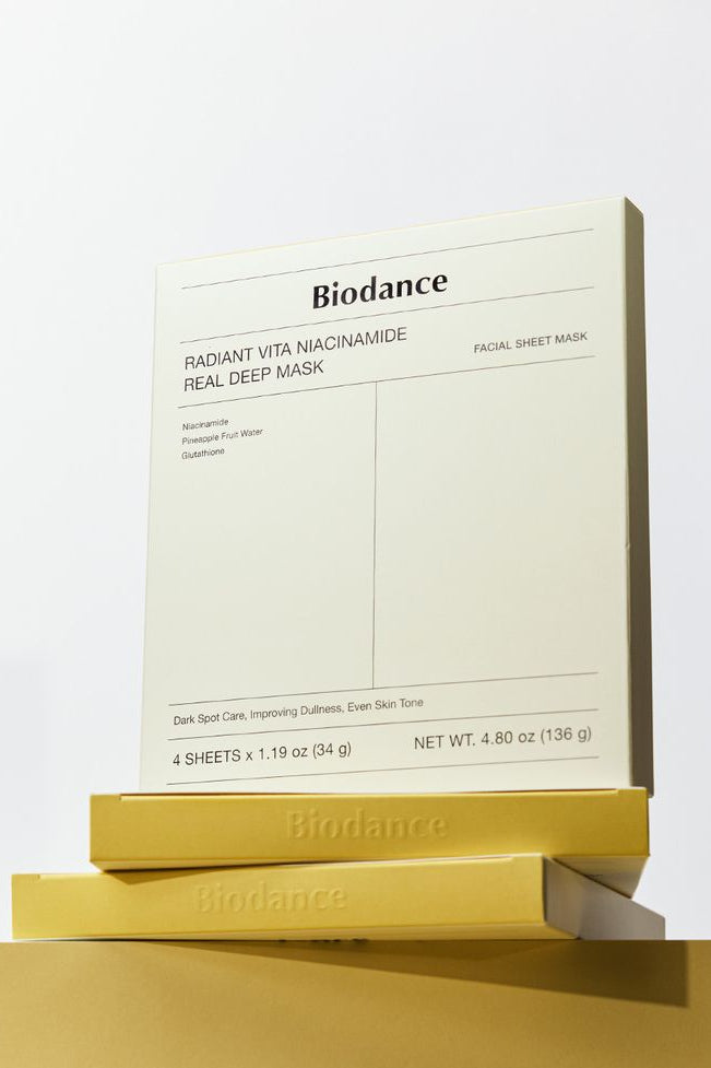 BIODANCE - Radiant Vita Niacinamide Real Deep Mask 1Box (34g*4ea)