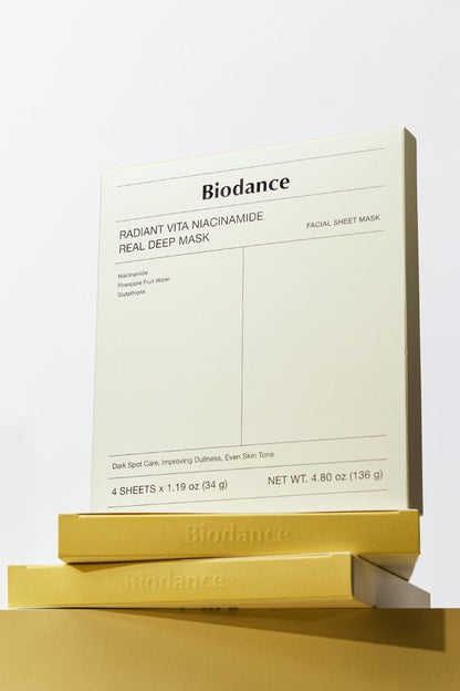 BIODANCE - Radiant Vita Niacinamide Real Deep Mask 1Box (34g*4ea)