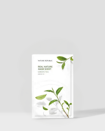NATURE REPUBLIC - Real Nature Sheet Mask Green Tea 23ml