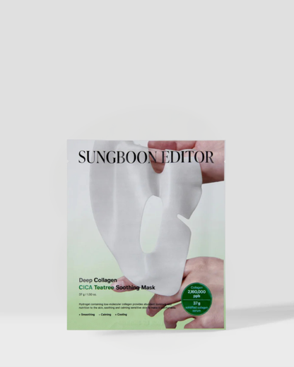 SUNGBOON EDITOR - Deep Collagen Cica Teatree Soothing Mask (4ea)