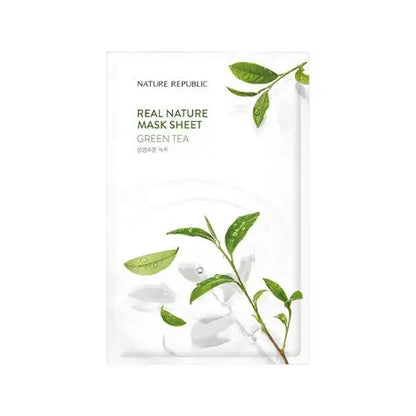 NATURE REPUBLIC - Real Nature Sheet Mask Green Tea 23ml