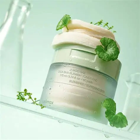 CELIMAX - Ji Woo Gae Cica BHA Blemish Toner Pad (60pads)