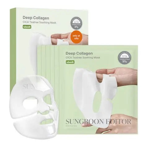 SUNGBOON EDITOR - Deep Collagen Cica Teatree Soothing Mask (4ea)