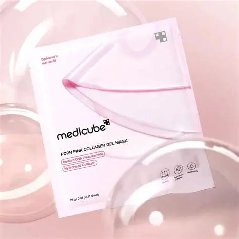 MEDICUBE - PDRN Pink Collagen Gel Mask - Masque gel au collagène (4ea)