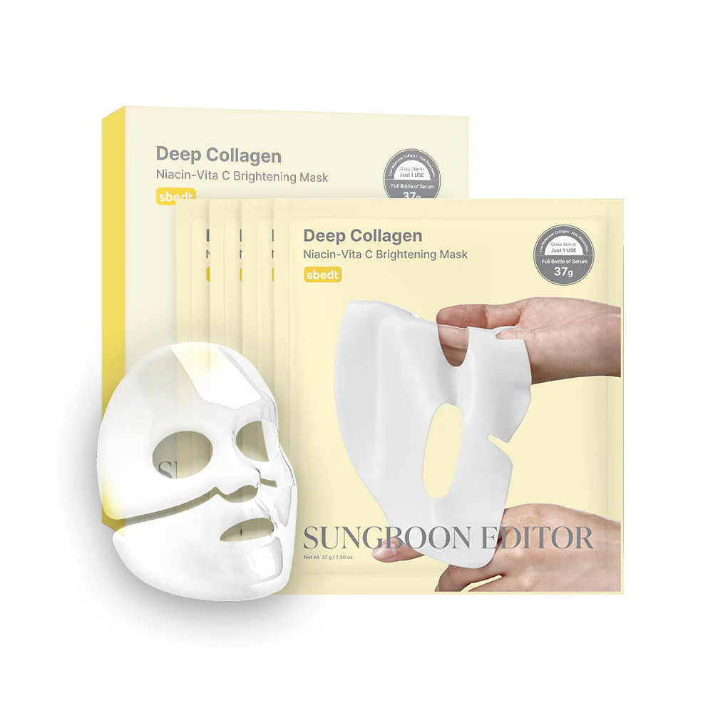 SUNGBOON EDITOR - Deep Collagen Niacin Vita C Brightening Mask (4ea)
