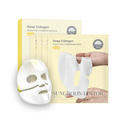 SUNGBOON EDITOR - Deep Collagen Niacin Vita C Brightening Mask (4ea)