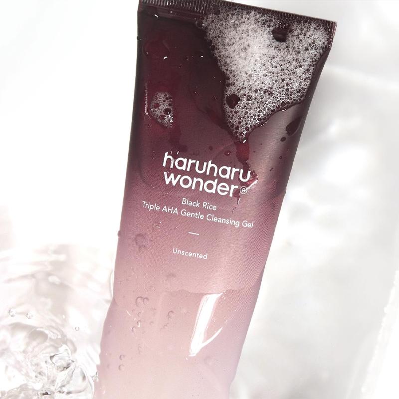 HARUHARU WONDER – Black Rice Triple AHA Gentle Cleansing Gel 100ml