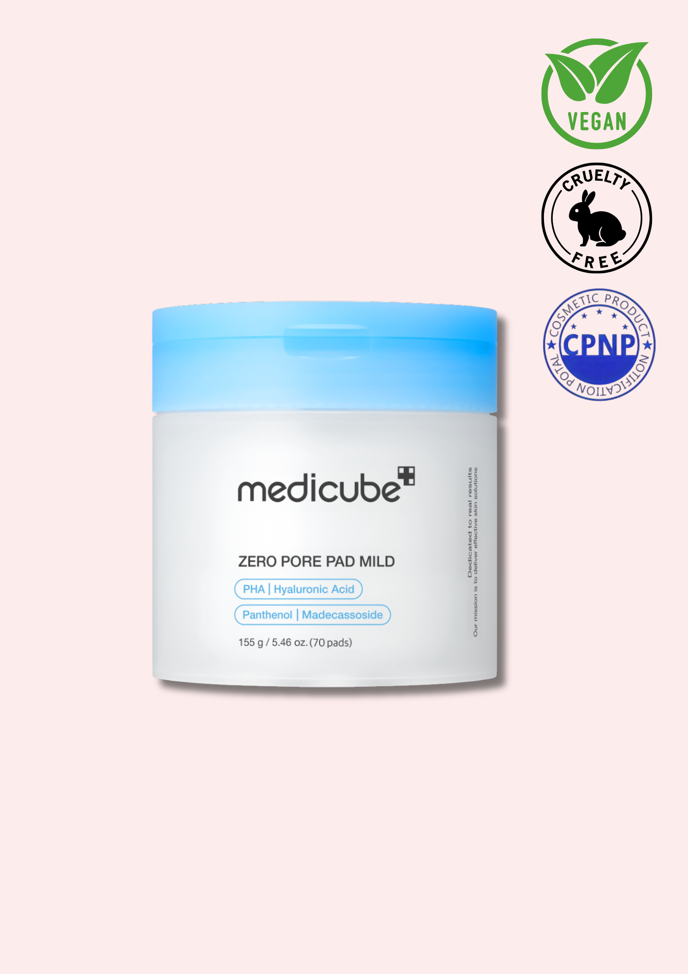 MEDICUBE – Zero Pore Pad Mild (70pcs)