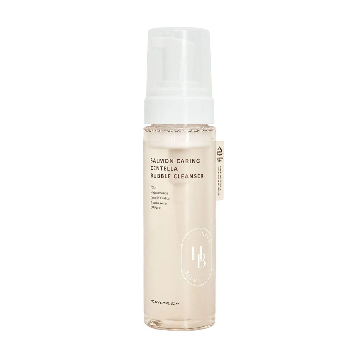 HEVEBLUE - Salmon Caring Centella Bubble Cleanser 200ml