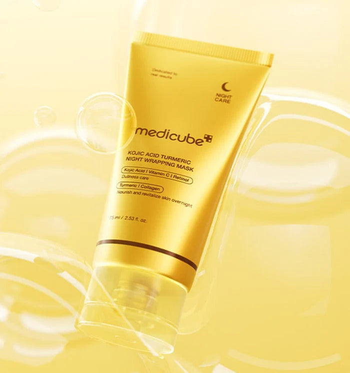MEDICUBE - Kojic Acid Turmeric Night Wrapping Mask 75ml 2.0