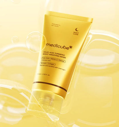 MEDICUBE - Kojic Acid Turmeric Night Wrapping Mask 75ml 2.0