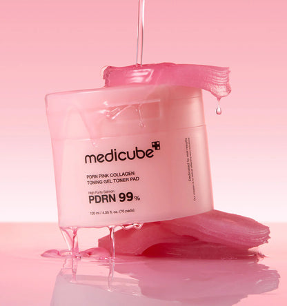 MEDICUBE - PDRN Pink Collagen Toning Gel Toner Pad 70ea