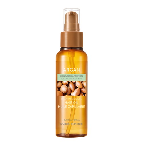 NATURE REPUBLIC - Argan Essential Moisture Hair Oil 80ml